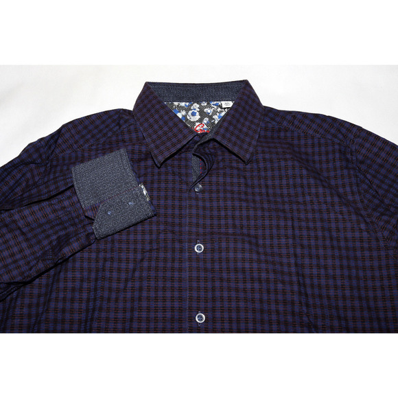 Robert Graham Classic Fit Men's Long Sleeve Button Front Flip Cuff Shirt Size XL - Picture 2 of 10